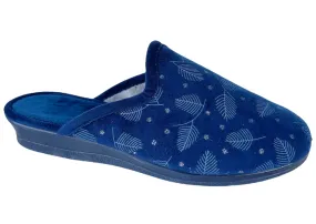 Sabot femme velours marine