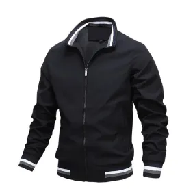 Veste d'intérim masculine à rayures sportives